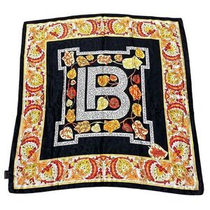 LAURA di Laura Biagiotti 100% Silk Square Scarf Multicolored Paisley Made in Ita